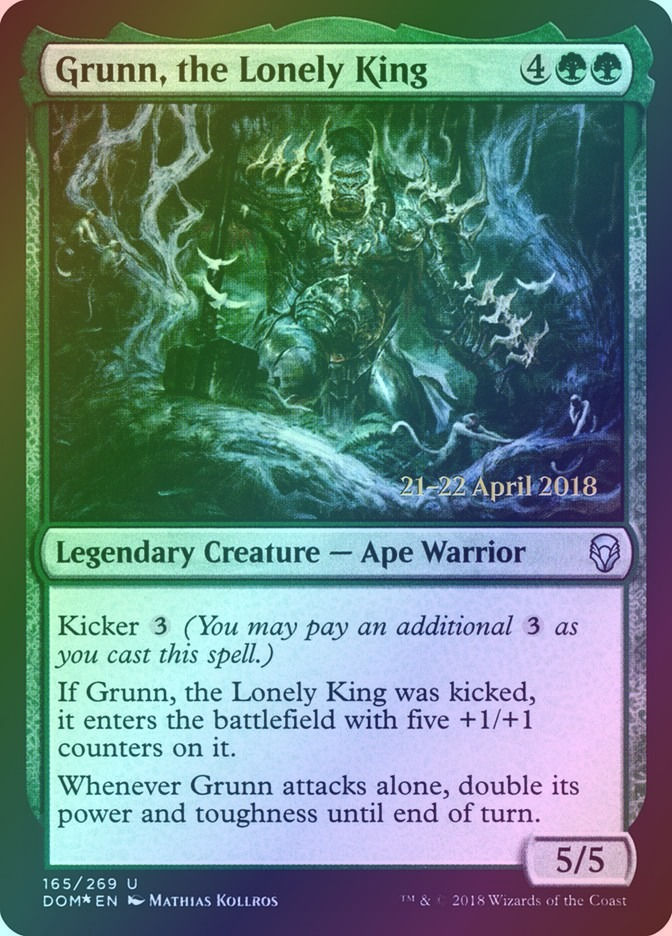 Grunn, the Lonely King (PDOM) (165s) / Foil
