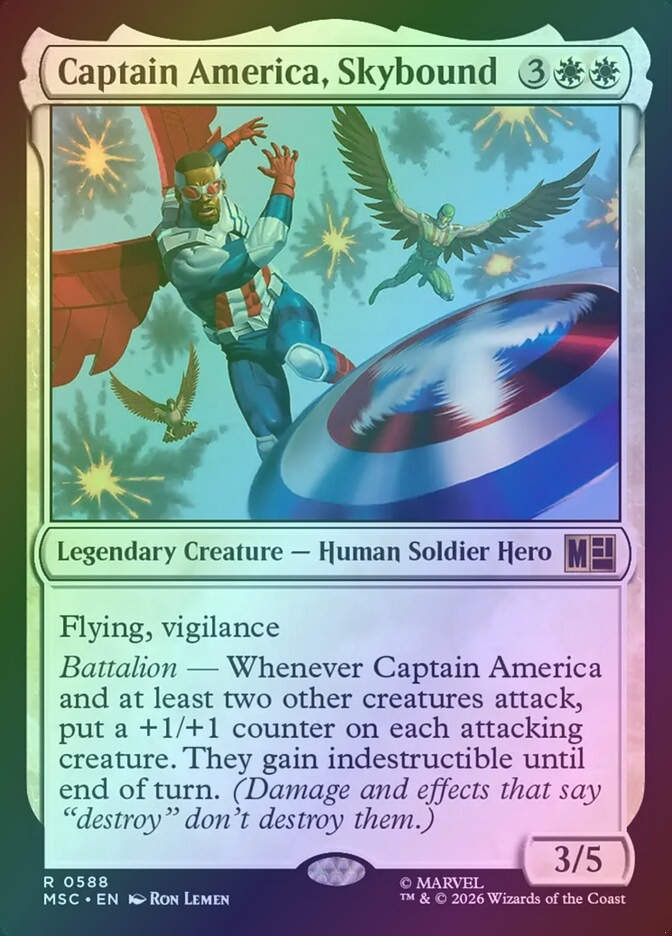 Captain America, Skybound (MSC) (588) / Foil