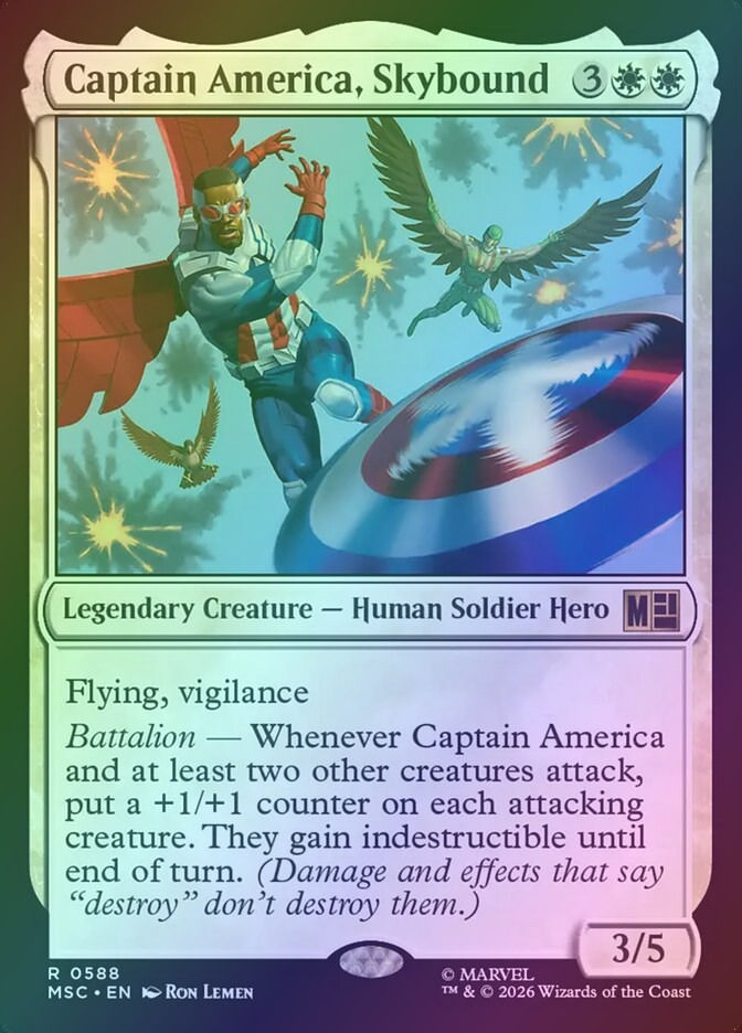 Captain America, Skybound (MSC) (588) / Foil