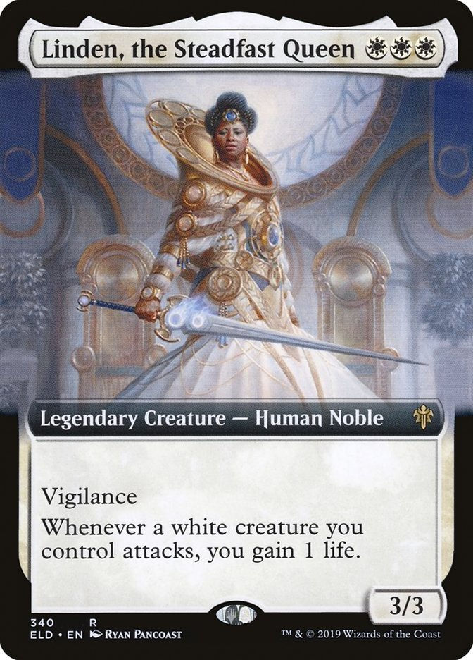 Linden, the Steadfast Queen (ELD) (340) / Extended Art