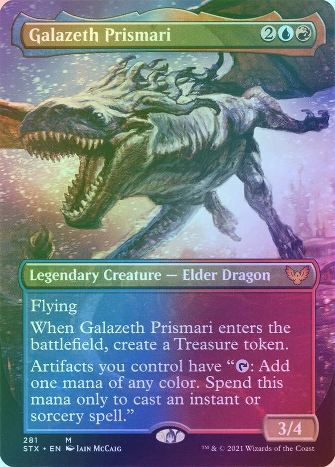 Galazeth Prismari (STX) (281) / Borderless / Foil