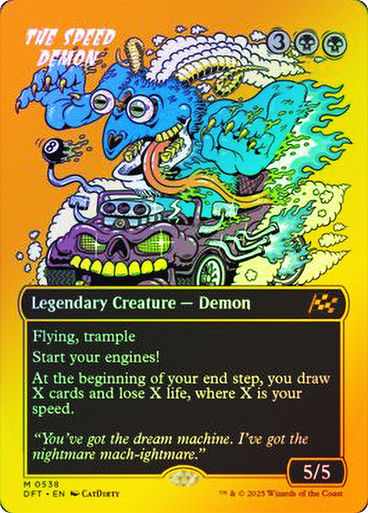 The Speed Demon (DFT) (538) / Borderless  / First Place Foil