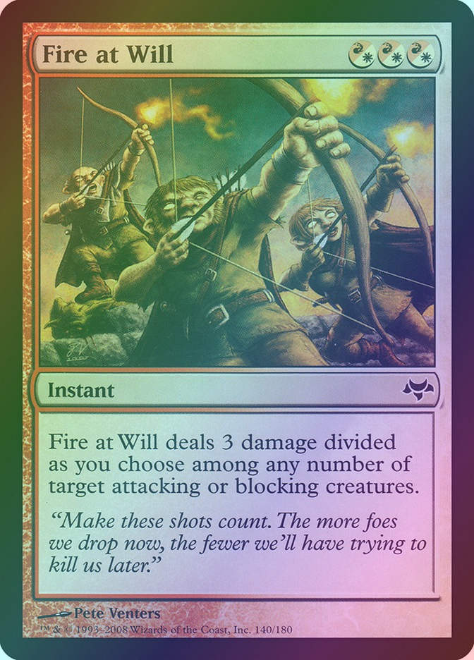 Fire at Will (EVE) (140) / Foil
