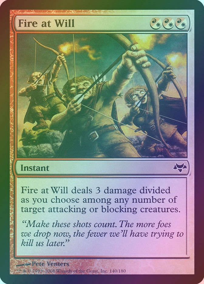 Fire at Will (EVE) (140) / Foil