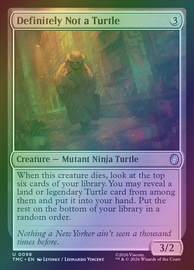 Definitely Not a Turtle (TMC) (98) / Foil