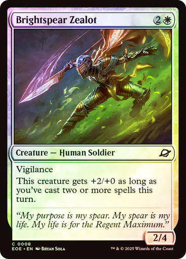 Brightspear Zealot (EOE) (8) / Foil