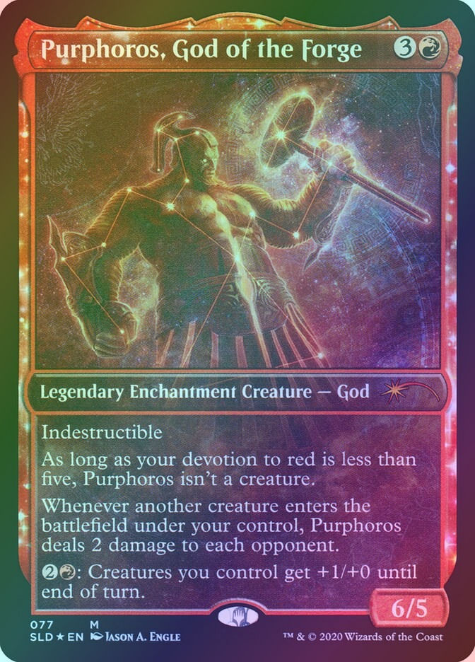 Purphoros, God of the Forge (SLD) (77) / Showcase / Foil