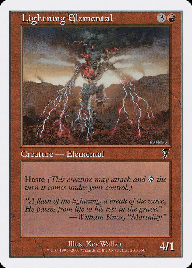 Lightning Elemental (7ED) (201)
