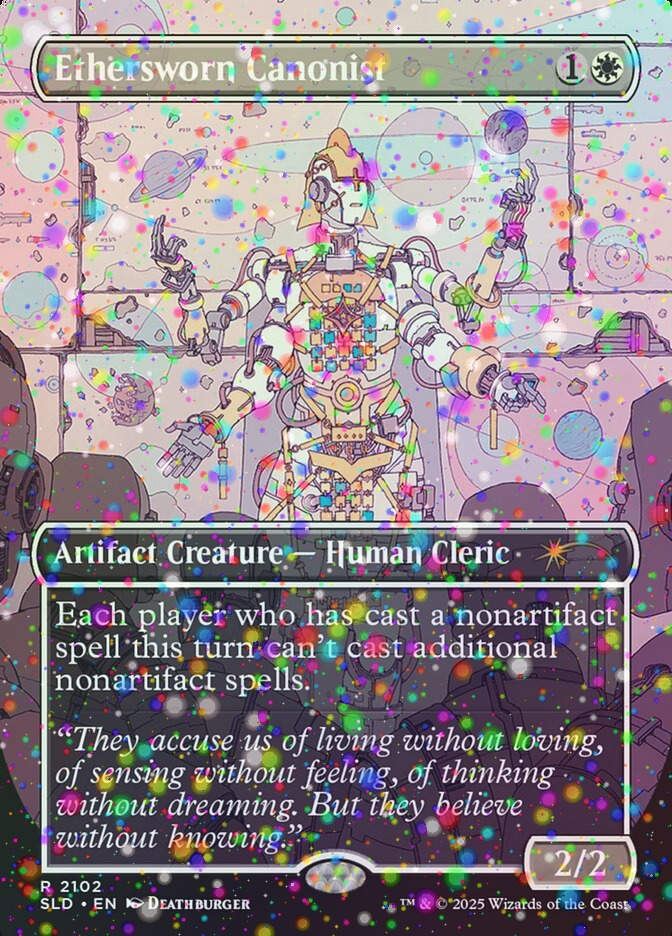 Ethersworn Canonist (SLD) (2102) / Borderless / Galaxy Foil
