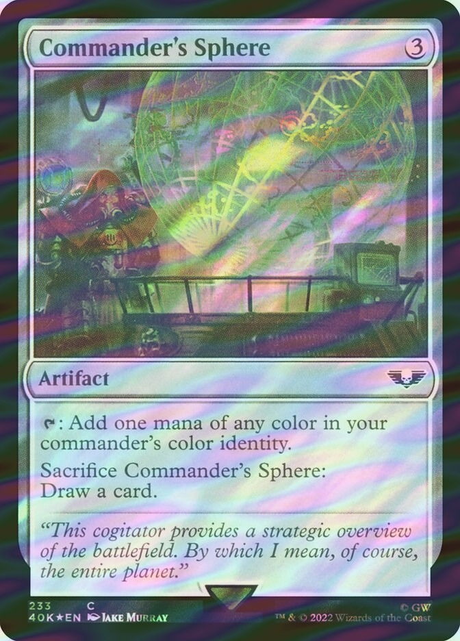 Commander's Sphere (40K) (233★) / Surge Foil