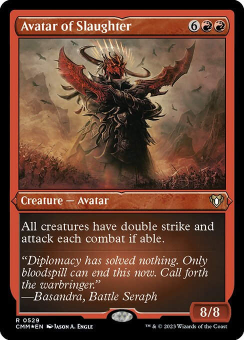 Avatar of Slaughter (cmm) / Foil Etched