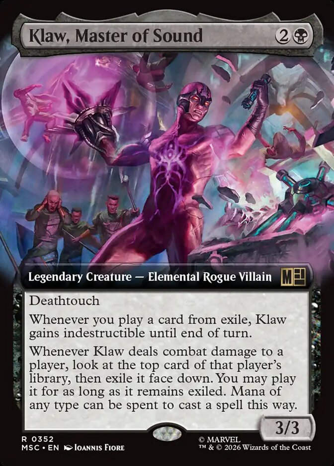 Klaw, Master of Sound (MSC) (352) / Extended Art
