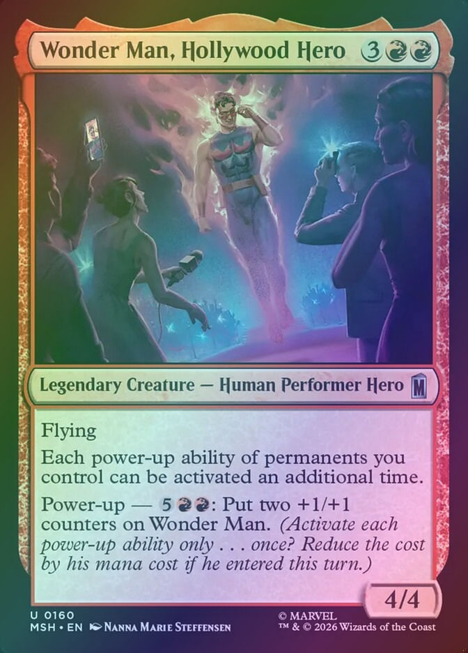 Wonder Man, Hollywood Hero (MSH) (160) / Foil
