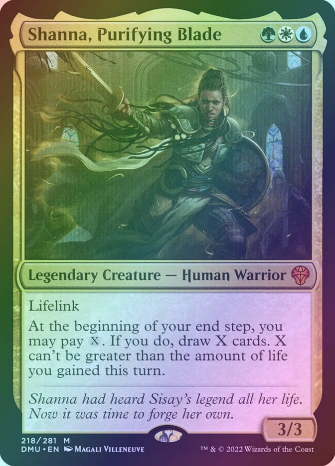 Shanna, Purifying Blade (DMU) (218) / Foil
