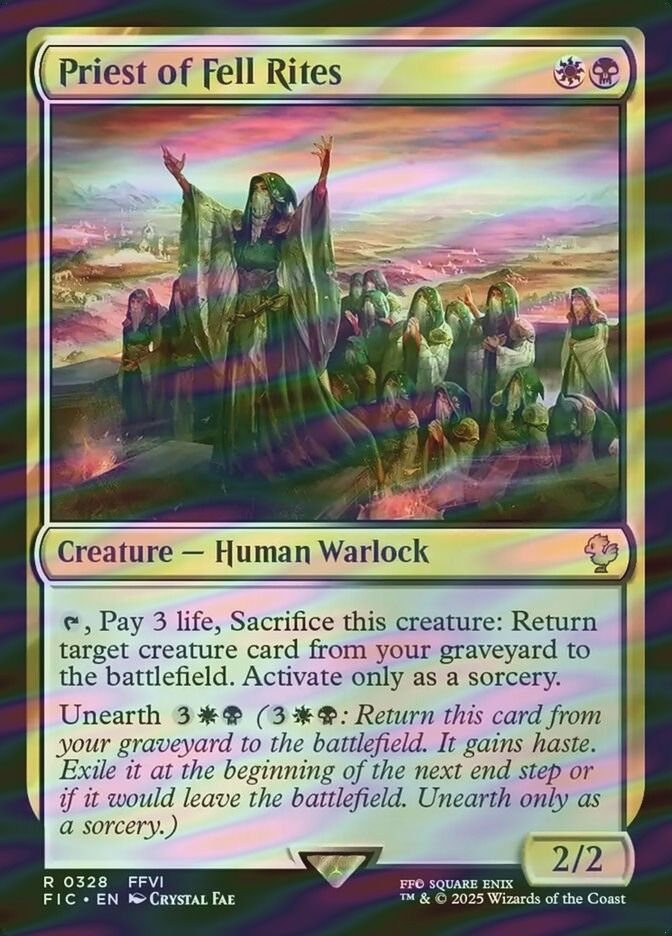 Priest of Fell Rites (FIC) (328) / Surge Foil