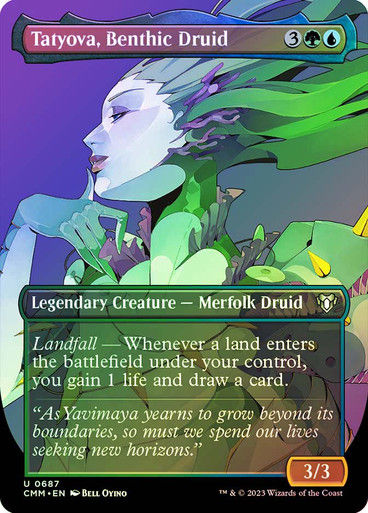 Tatyova, Benthic Druid (cmm) / Borderless / Foil