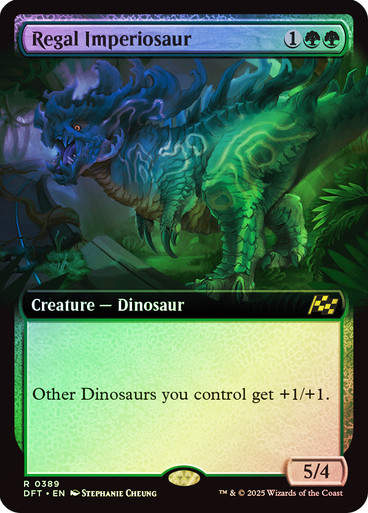 Regal Imperiosaur (DFT) (389) / Foil / Extended Art