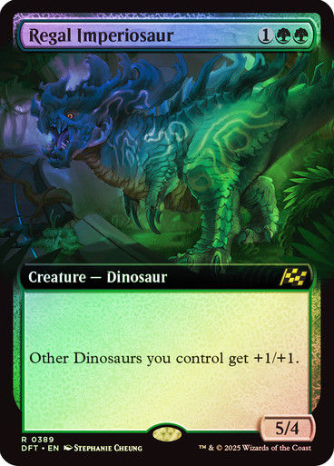 Regal Imperiosaur (DFT) (389) / Foil / Extended Art