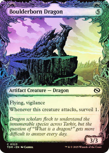 Boulderborn Dragon (TDM) (323) / Foil / Showcase BL
