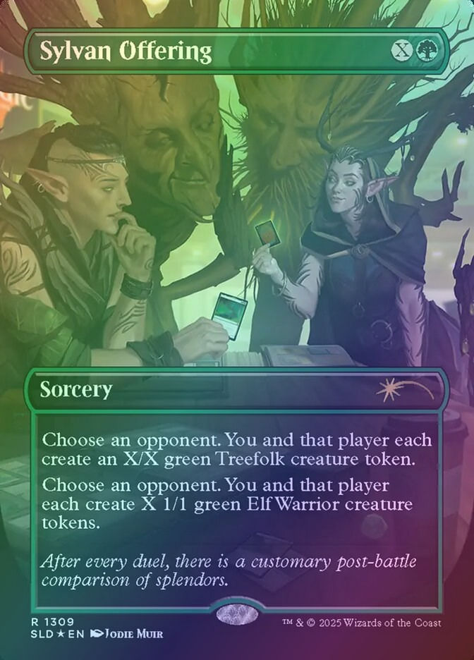 Sylvan Offering (SLD) (1309) / Borderless / Foil