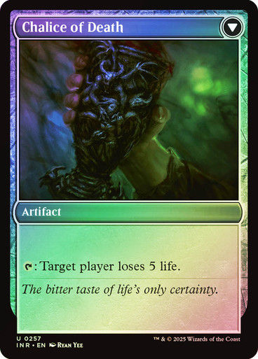 Chalice of Life // Chalice of Death (INR) (257) / Foil — cara 2 de 2
