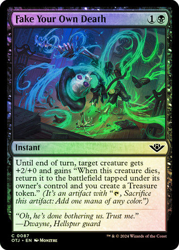 Fake Your Own Death (otj) (87) / Foil