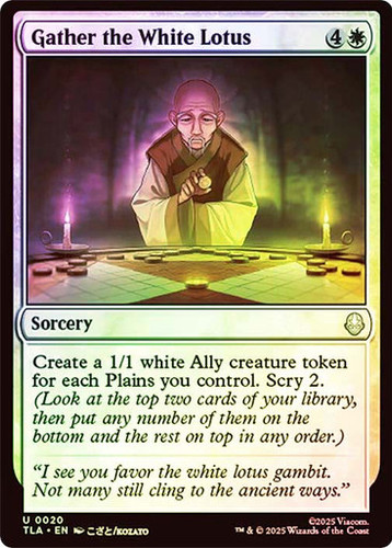 Gather the White Lotus (TLA) (20) / Foil | MTG Wolf México