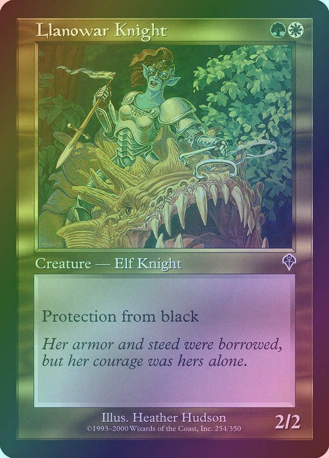 Llanowar Knight (INV) (254) / Foil