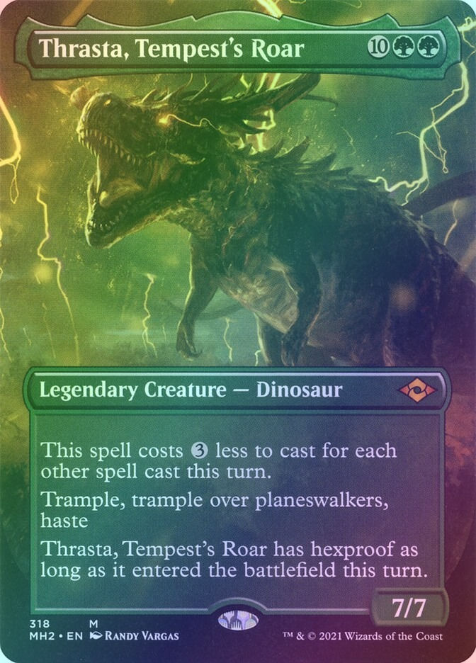Thrasta, Tempest's Roar (MH2) (318) / Borderless / Foil