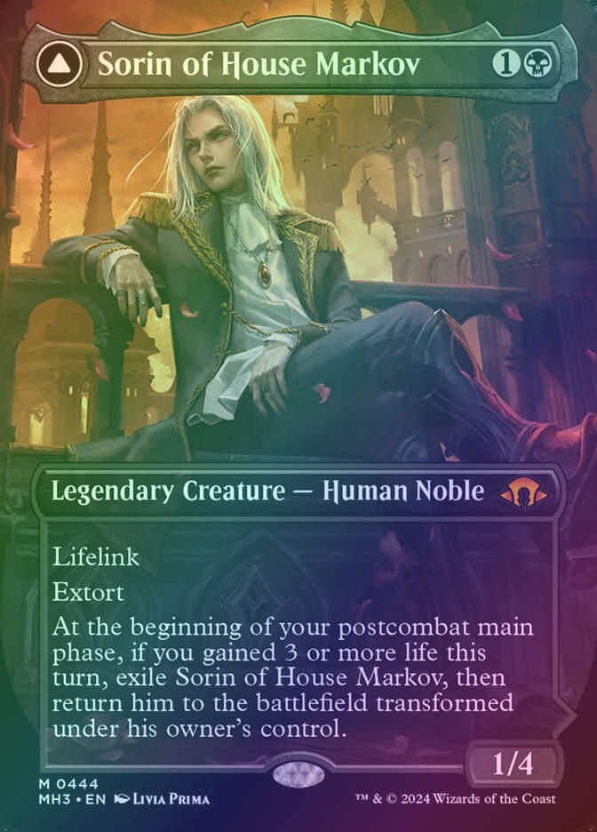 Sorin of House Markov // Sorin, Ravenous Neonate (MH3) (444) / Borderless / Foil