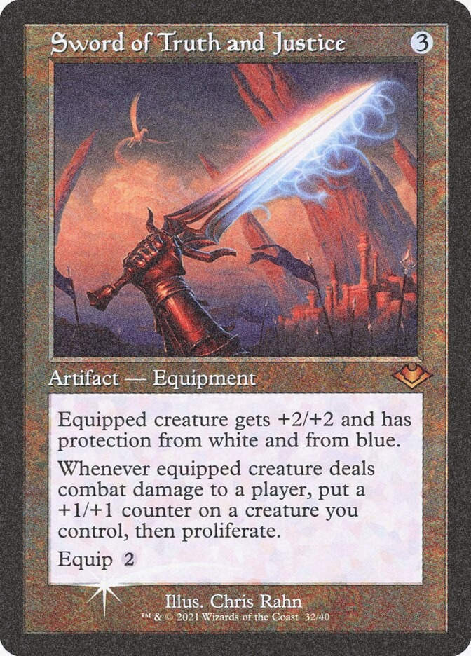 Sword of Truth and Justice (H1R) (32) / Foil Etched