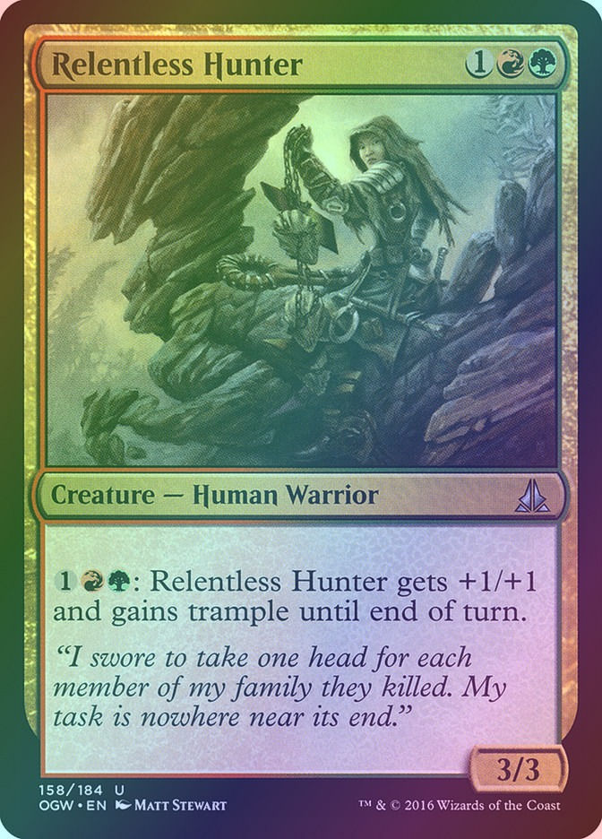 Relentless Hunter (OGW) (158) / Foil