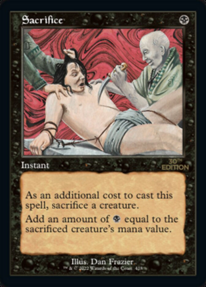 Sacrifice (30a) / Retro Frame