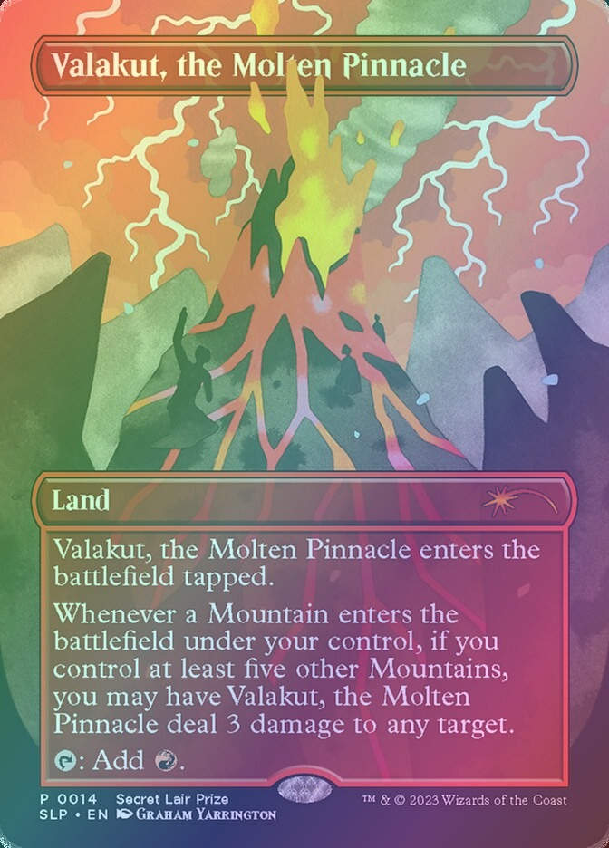 Valakut, the Molten Pinnacle (SLP) (14) / Borderless / Foil