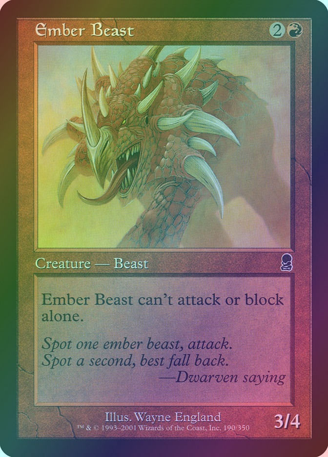 Ember Beast (ODY) (190) / Foil