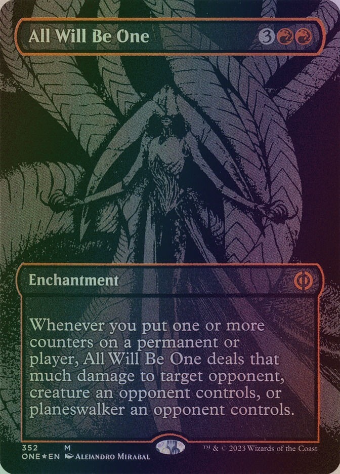 All Will Be One (ONE) (352) / Borderless / Oil Slick Foil