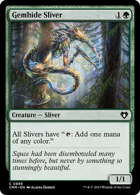 Gemhide Sliver (cmm) (Commander Deck)