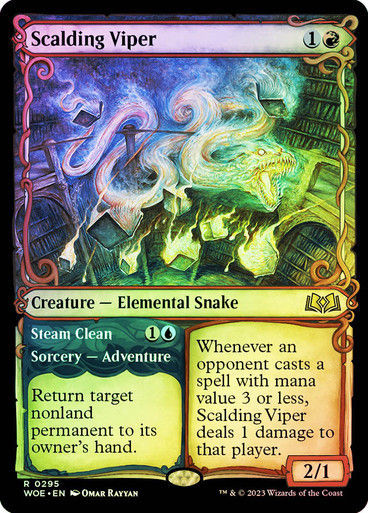 Scalding Viper // Steam Clean (woe) / Showcase Foil