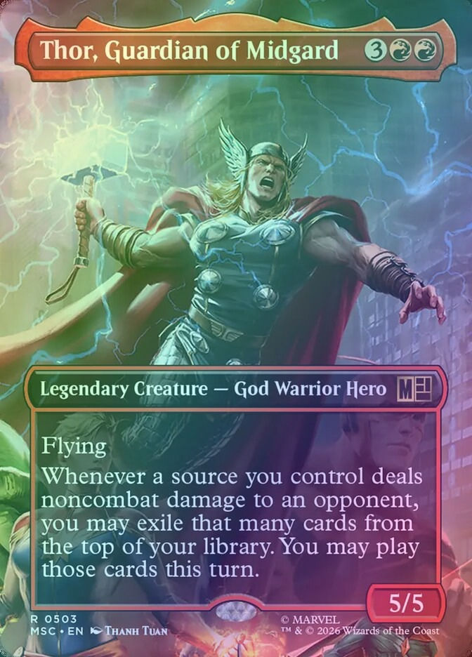 Thor, Guardian of Midgard (MSC) (503) / Borderless / Foil