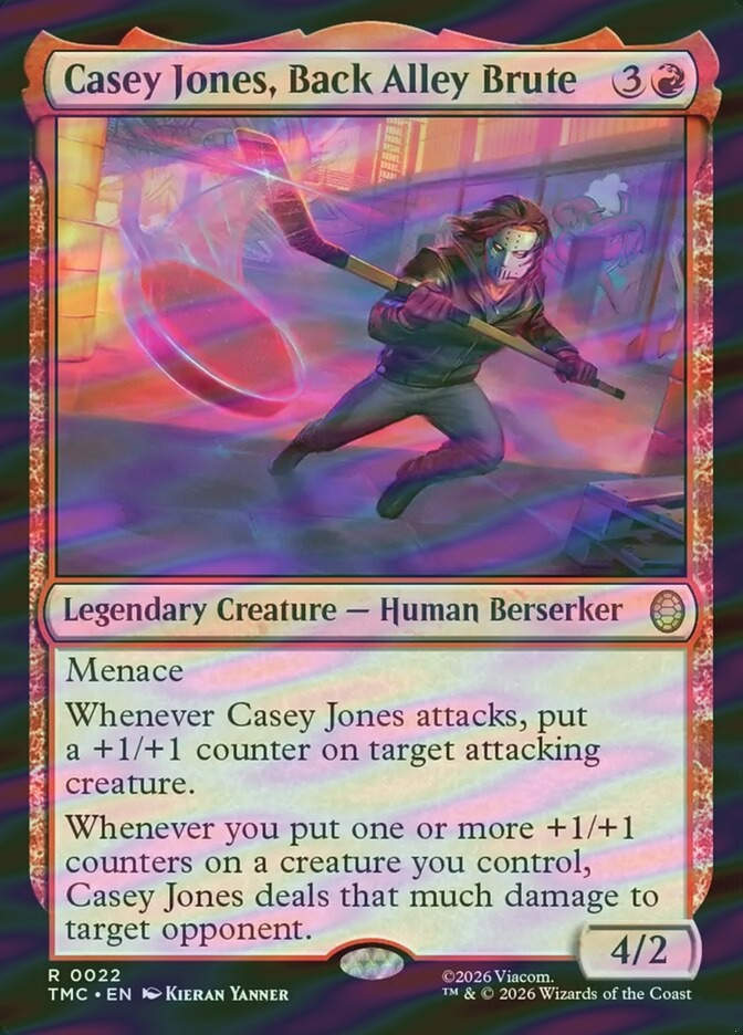 Casey Jones, Back Alley Brute (TMC) (22) / Surge Foil