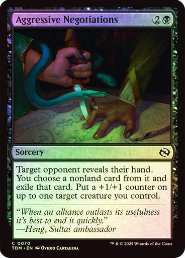 Aggressive Negotiations (TDM) (70) / Foil