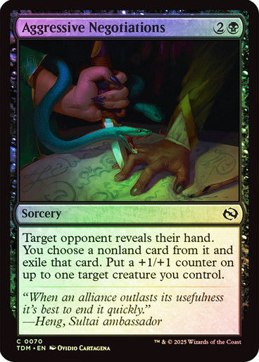 Aggressive Negotiations (TDM) (70) / Foil