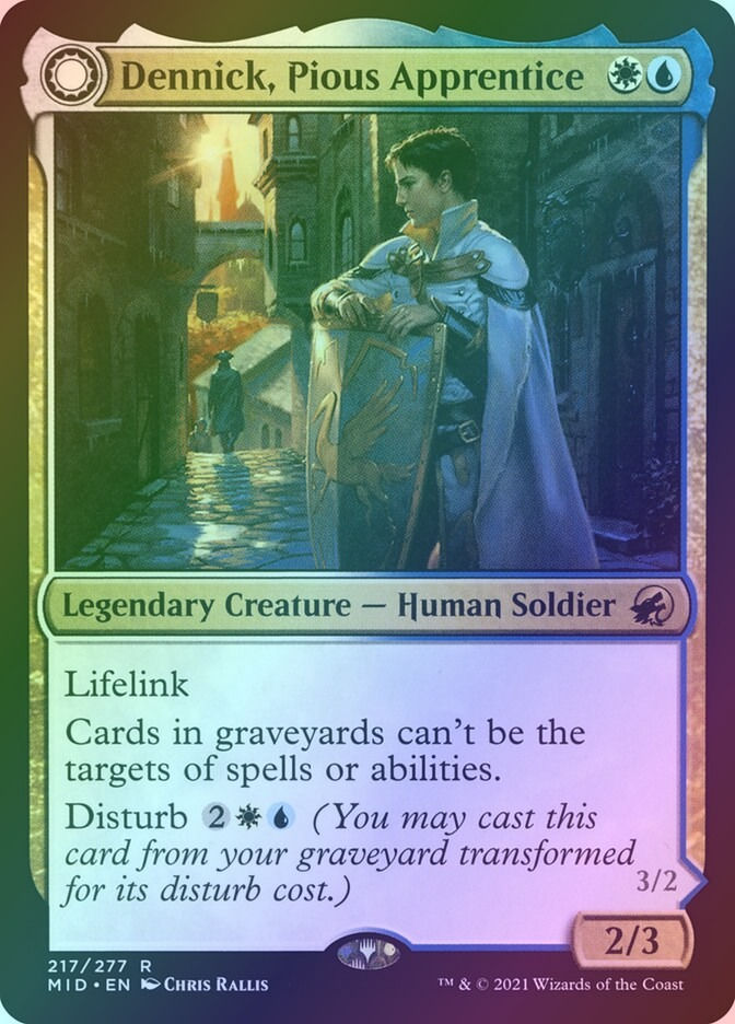 Dennick, Pious Apprentice // Dennick, Pious Apparition (MID) — cara 1 de 2