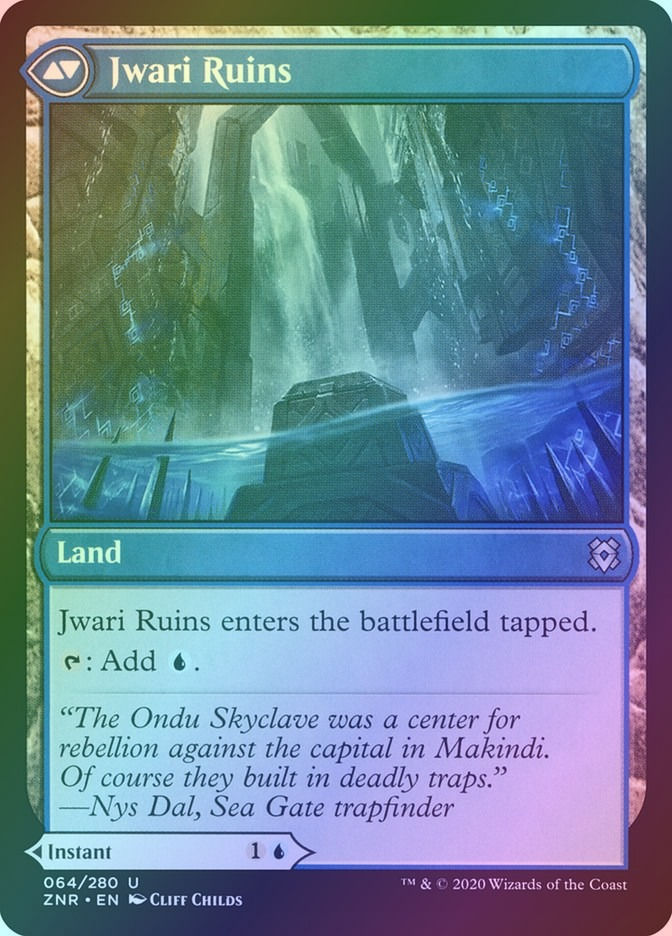Jwari Disruption // Jwari Ruins (ZNR) (64) / Foil — cara 2 de 2