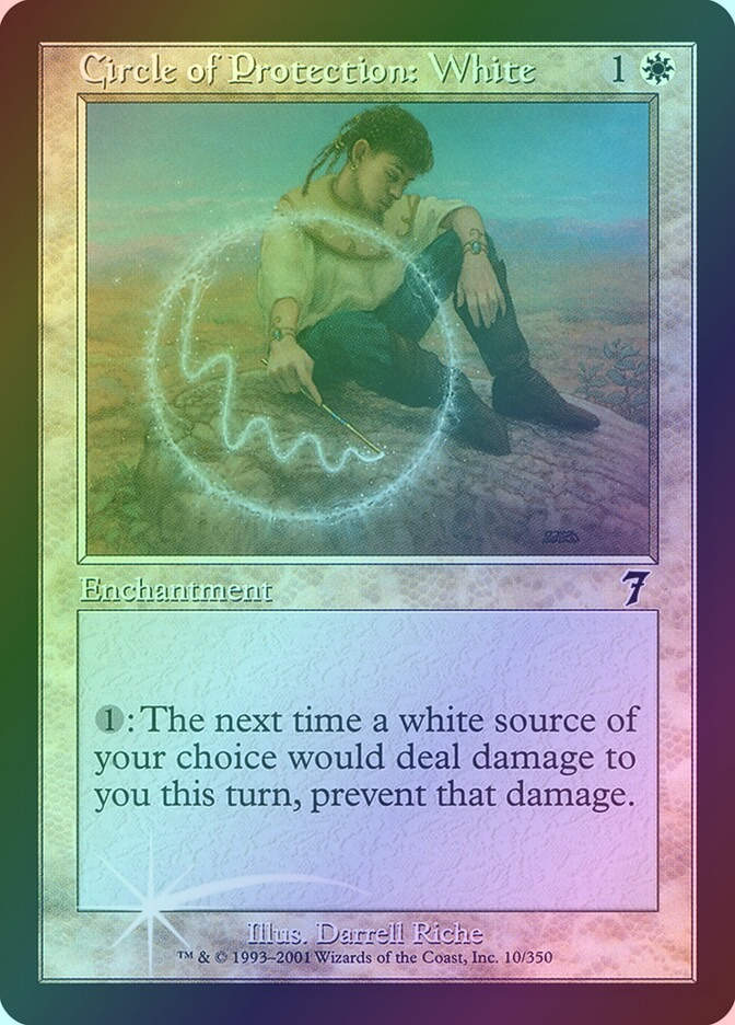 Circle of Protection: White (7ED) (10★) / Foil