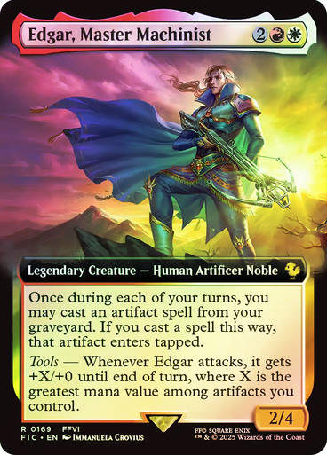 Edgar, Master Machinist (FIC) (169) / Extended Art / Foil