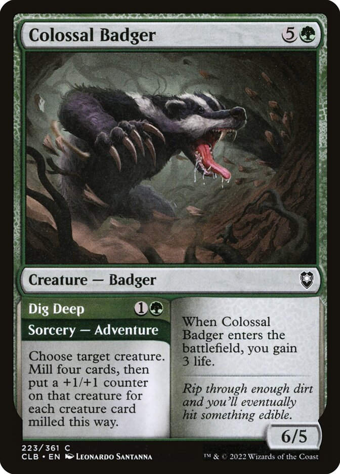 Colossal Badger // Dig Deep (CLB) (223)