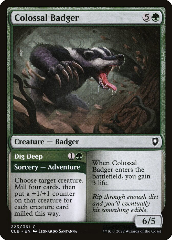 Colossal Badger // Dig Deep (CLB) (223)