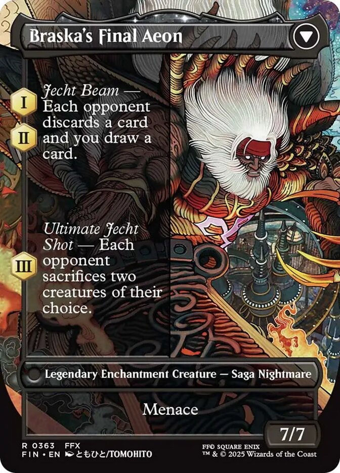 Jecht, Reluctant Guardian // Braska's Final Aeon (FIN) (363) / Borderless — cara 2 de 2