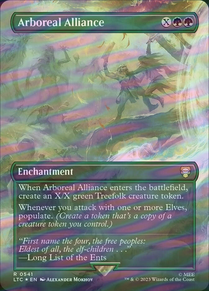 Arboreal Alliance (LTC) (541) / Borderless / Surge Foil